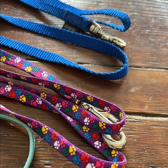 Black and Blue Cat Collars and Leashes Set - Picture 2 of 4